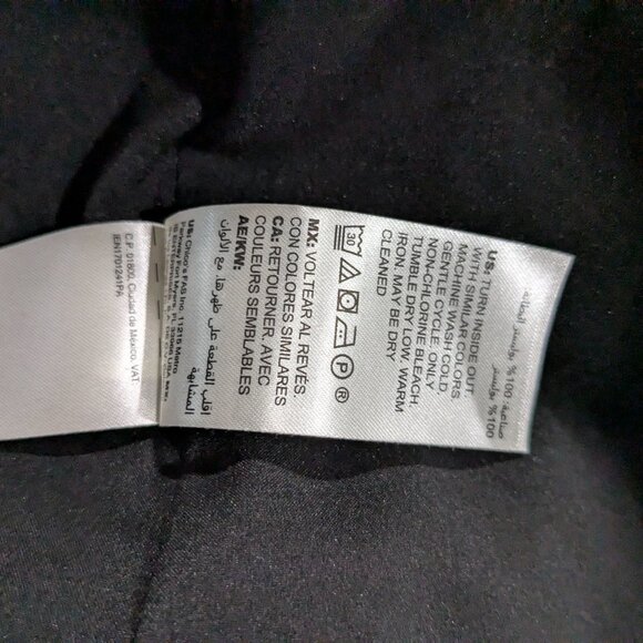 Chico's Women's Beaded Coat Black Size 1 (Small), Textured Pattern, Pleated Back - Picture 14 of 15